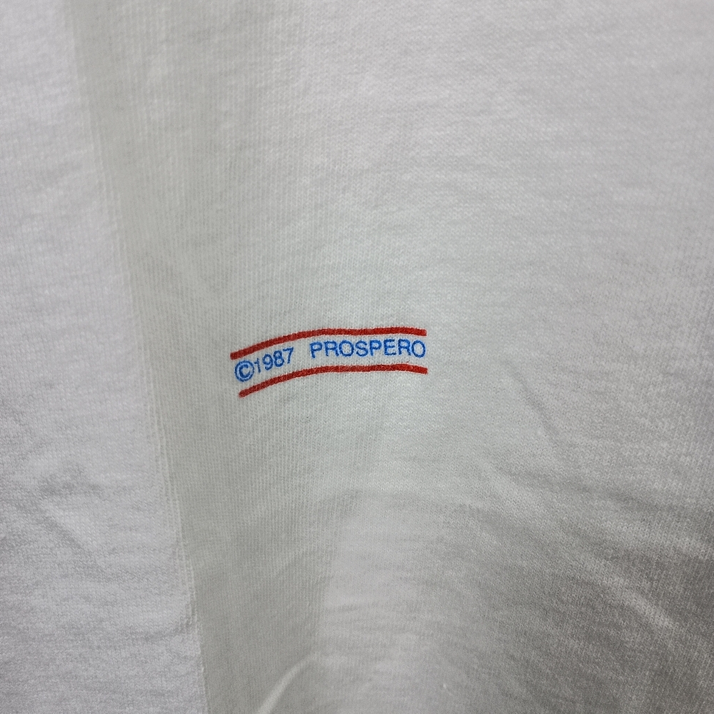 Vintage 80s LA California T Shirt White Large Short Sleeve Single Stitch USA - Picture 3 of 15